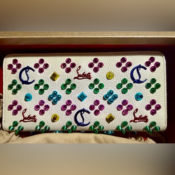 Christian Louboutin Panettone Continental Zippy Wallet LIKE NEW - Picture 14 of 15